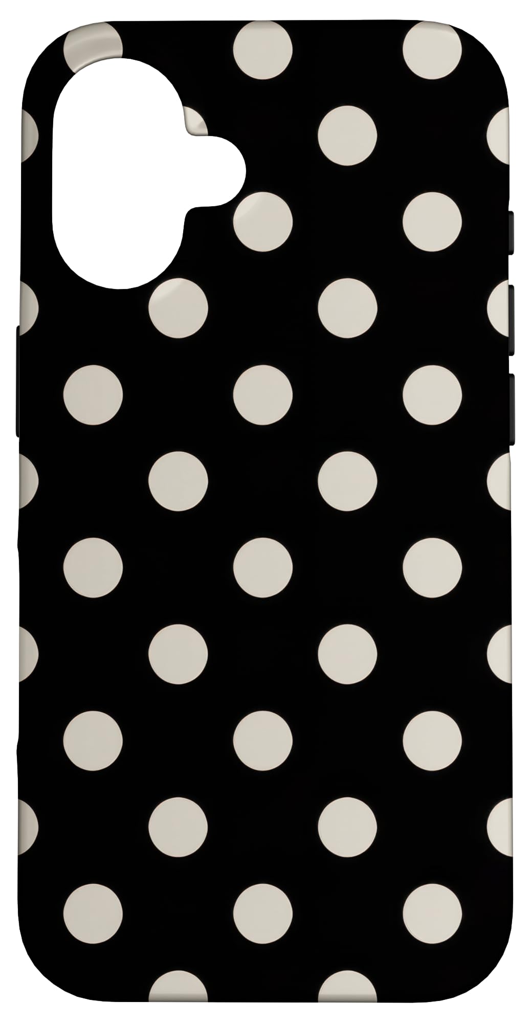Polka Dot Classic Pattern Polka Dots Monochrome Case for iPhone 16