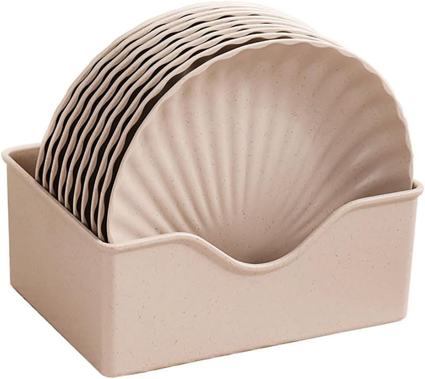 Golandstar 10pcs Shell Shaped Dinner Plates Dinnerware