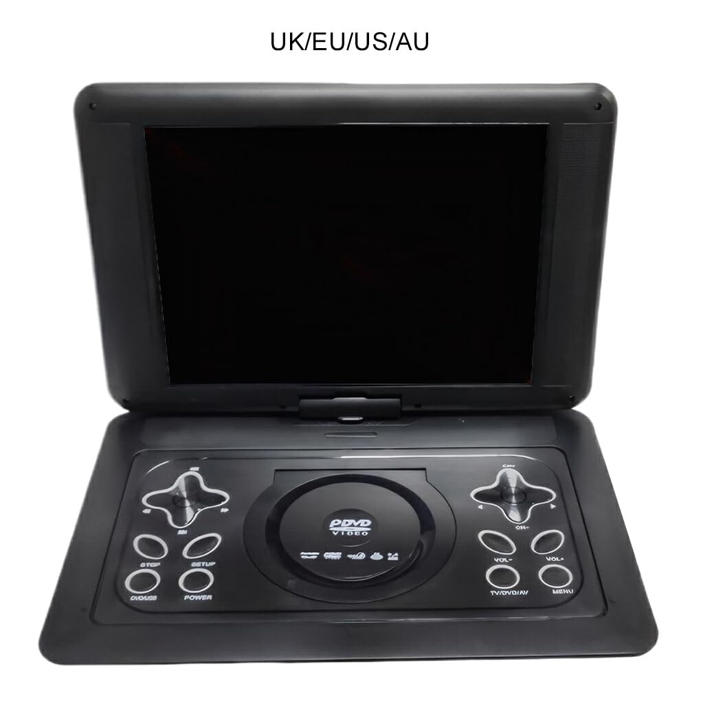 Reproductor de BLU Ray portátil Compatible con Disco U Tarjeta MMC función de Copia de Disco MP3 función de TV Compatible con Juegos y Radio FM ABS DVD