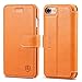 iPhone 8 Case, iPhone 7 Case, SHIELDON Genuine Leather iPhone 7 Wallet Case [Card Slot] [Heavy Duty Protection] Magnetic Closure Protective Stand Flip Cover Case for Apple iPhone 8 / iPhone 7 - Brown