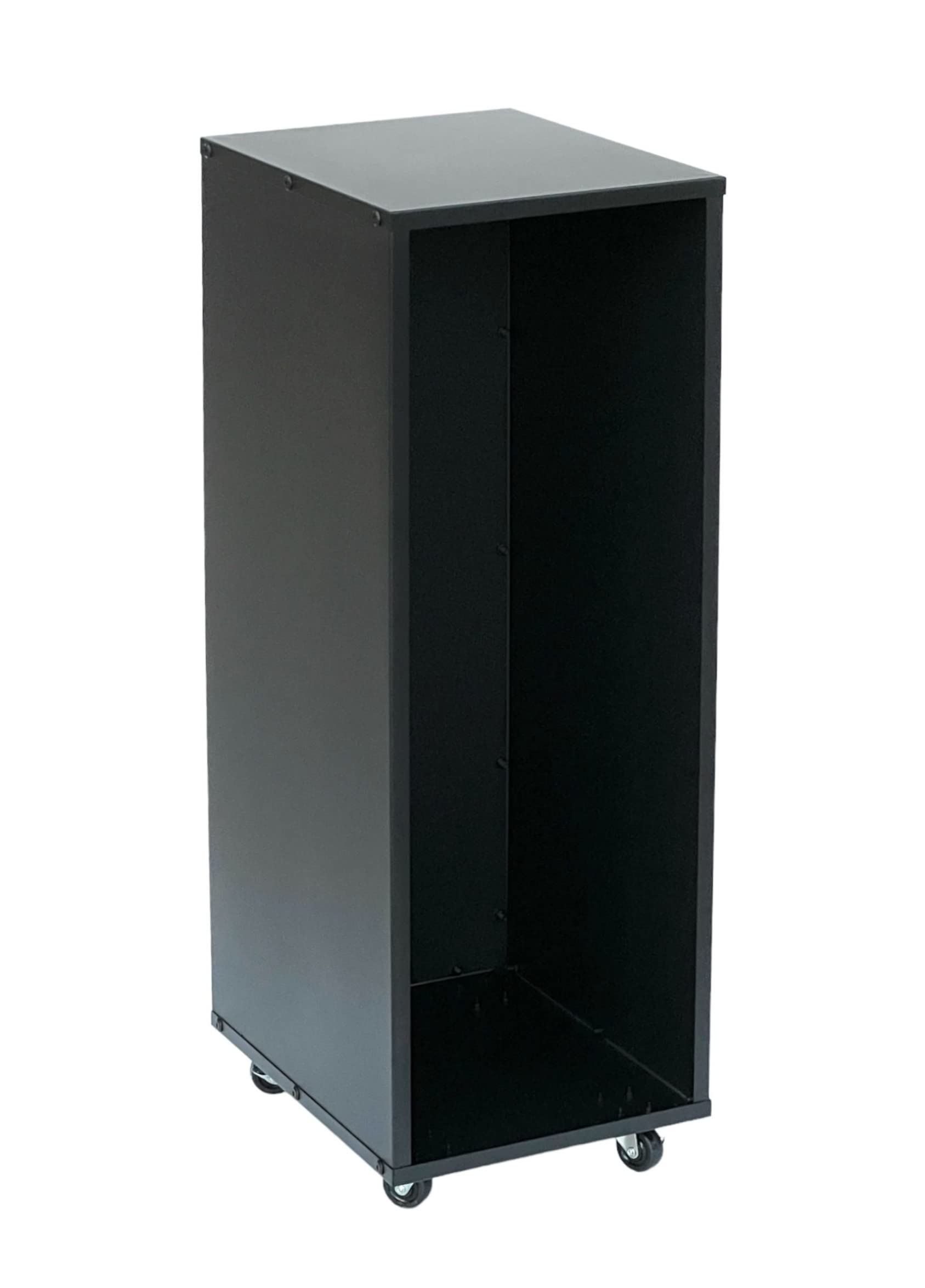 DanDiBo Kaminholzregal Innen Metall Schwarz Kaminholzständer 85 cm mit Rollen 96359 Kaminholzwagen Holzkorb Kaminholzhalter Holzregal