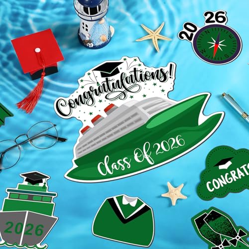 Hoteam 16 piezas imanes decorativos crucero graduación 2026 miniatura 5