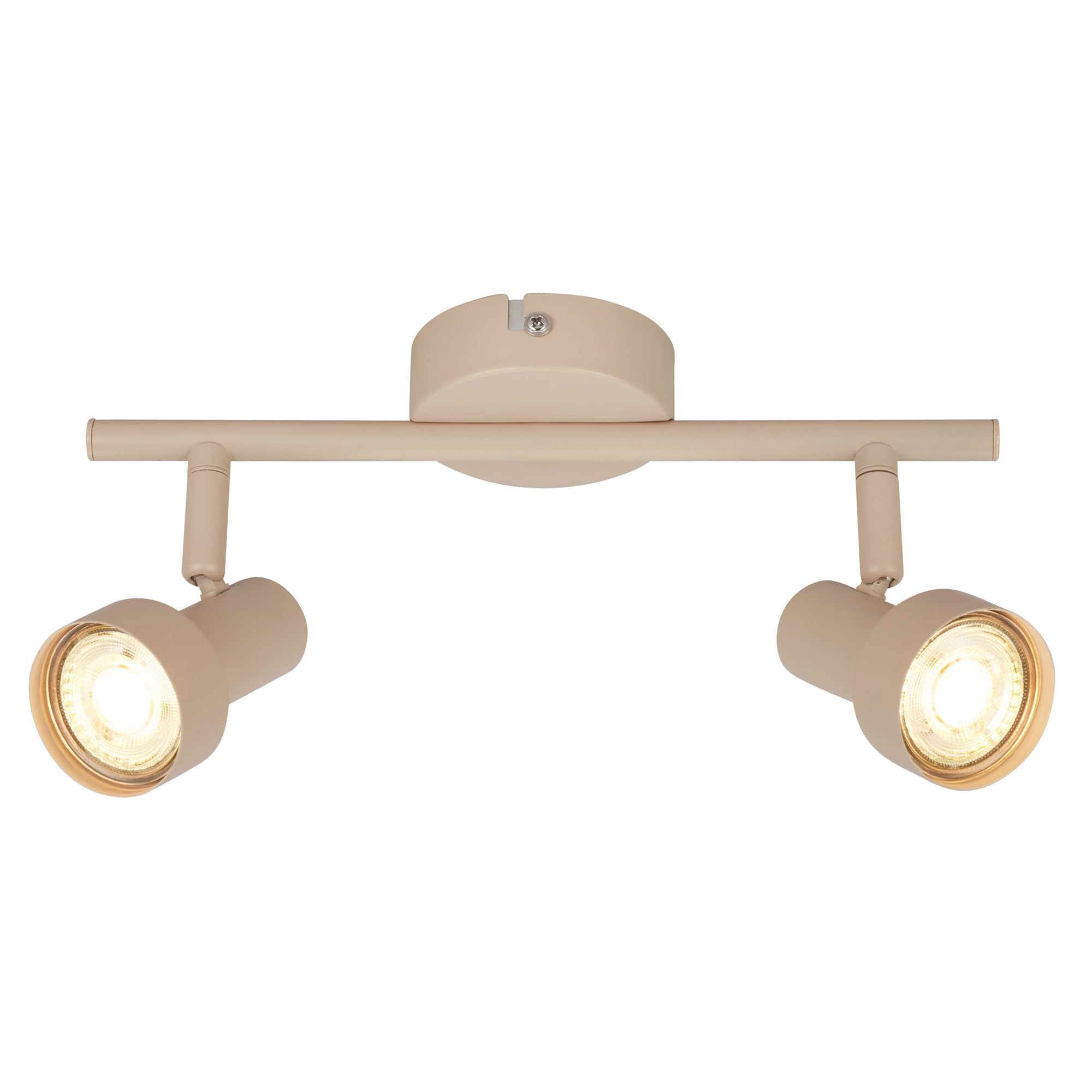BRILONER - Ceiling Light, Adjustable, GU10 Socket, max. 9W, Spotlight, Ceiling Lights Living Room, Lights for Bedroom, Hallway, Kitchen, Spot Lamp, Lounge, 27.5 cm, Beige