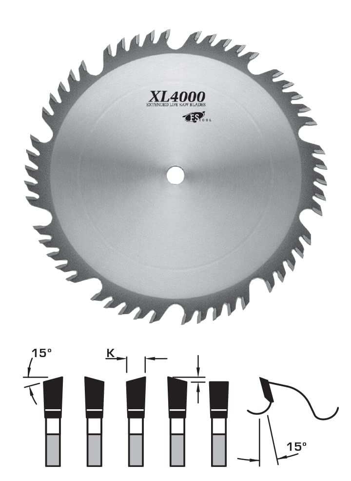 S55250 (XL4000) Combo RIP-Crosscut Saw Blade (ATB) 10 Inch X 50T, 5/8″ Bore