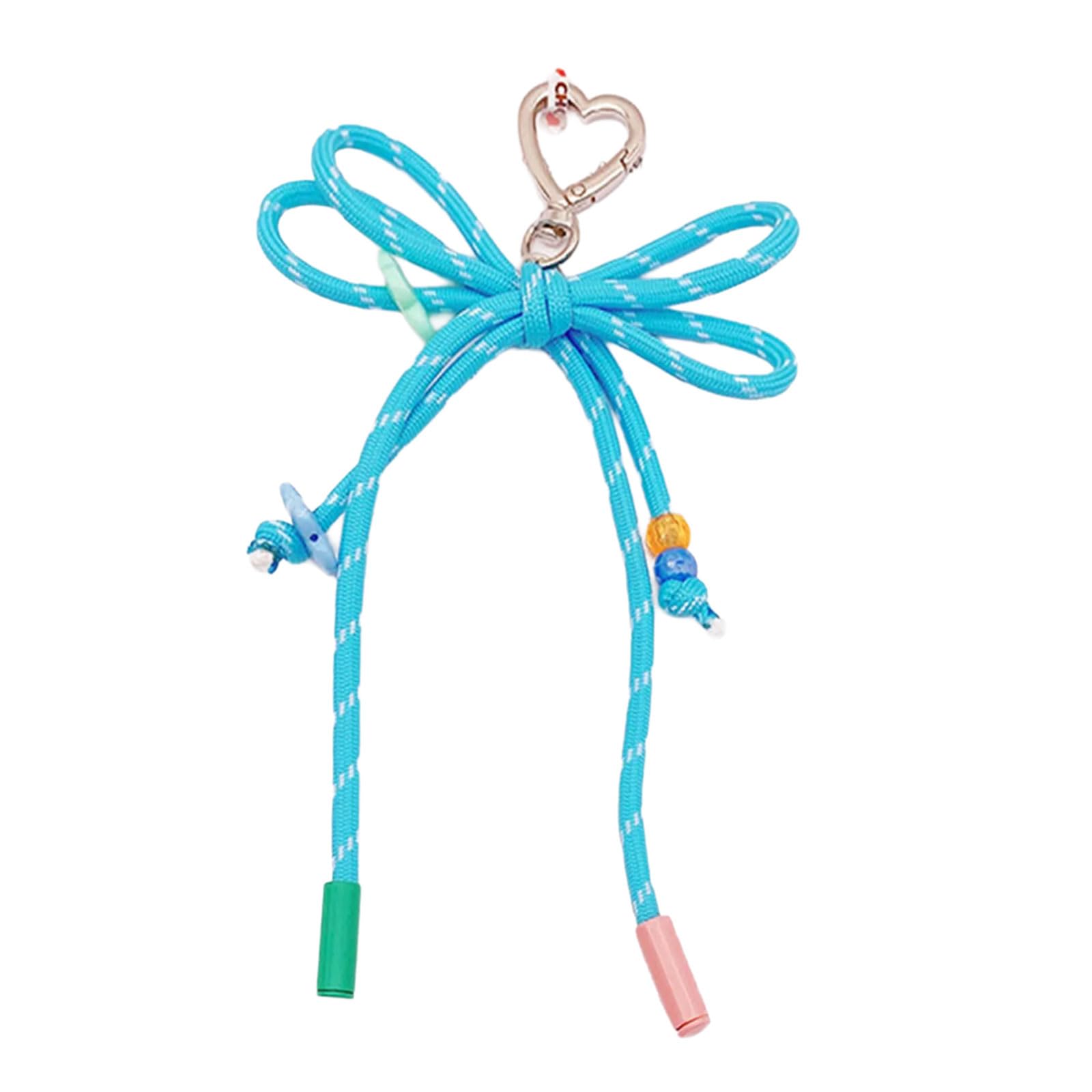 Maxtonser Colorful Nylon Braided Rope Keychain Comfortable Hand Feel Waterproof and Stain Resistant Craft Supplies Daily Use