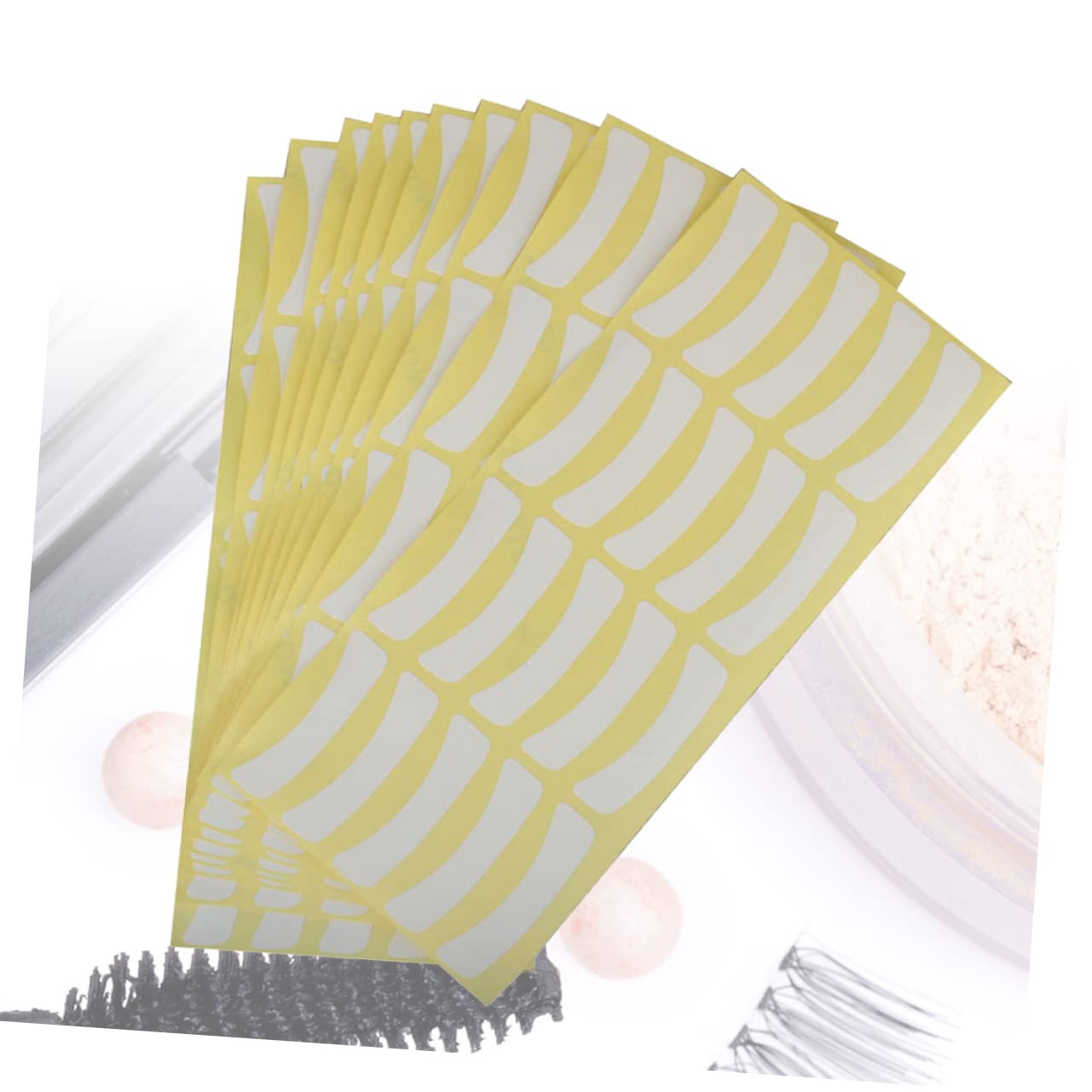 PartyKindom 100pcs Eyelash Extension Under Eye Pads Protective Patches for Sensitive Skin for Grafting and Beginner Use for Makeup Tools and Eyelash Supplies
