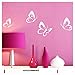 grandora-w697-sticker-mural-4-set-papillons-blanc-8-10-cm