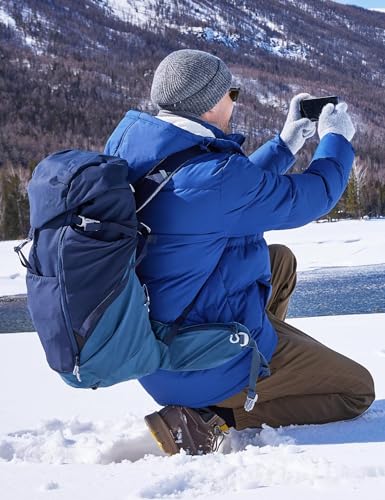 Image of BEST SOUTH Men's Hooded Winter Puffer Jacket Fleece Warm Bubble Coat Outerwear Cold Weather