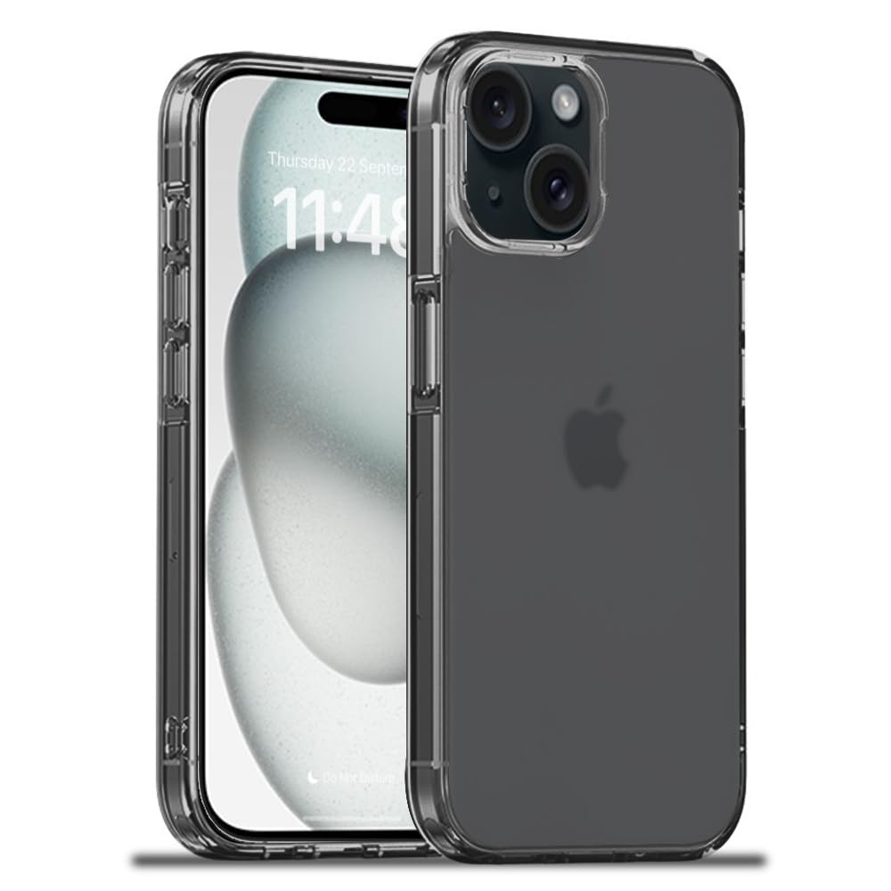 amazon basics Ultra Hybrid Matte Camera Protection Back Cover Case for iPhone 15 Plus - Translucent Black Matte (B0CHVHSNZB) Amazon Price History, Amazon Price Tracker