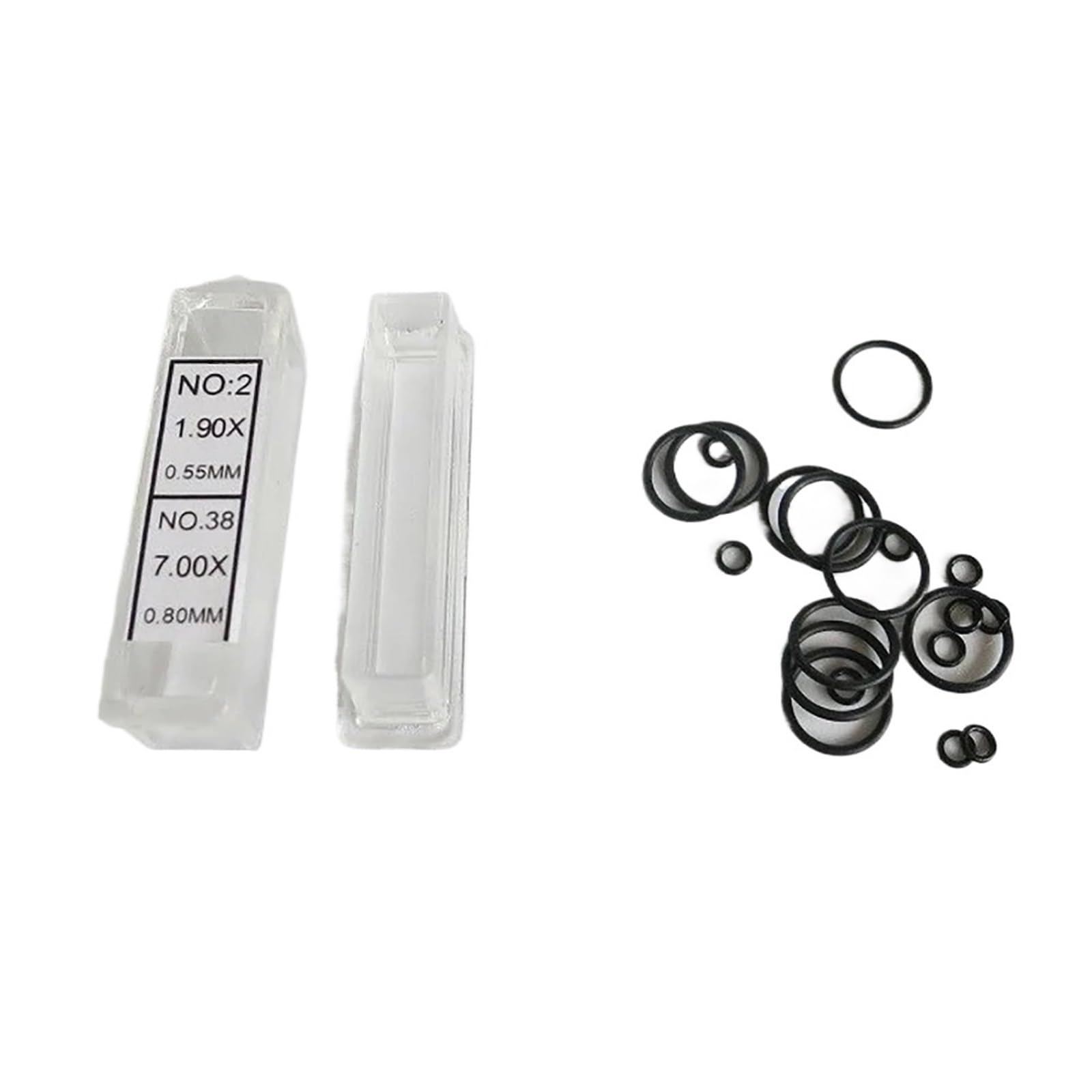 O Ring Watch Gasket 390Pcs Watch Crown O-Ring Assortment Waterproof Gasket ID 1.9-7.0mm Wholesale Lot Circle Ring