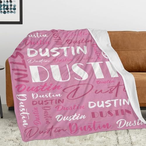 Personalized Blankets for Kids with Names Customized Blankets with Name for Adult Custom Blanket Gift for Birthday Christmas Valentines Day Gift