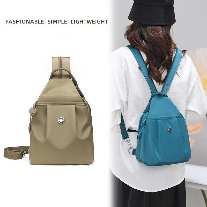 Waterproof 2 Way Commuter Bag Convertible Backpack Side Sling Travel Handbag Multi Functional Design Various-Pockets2