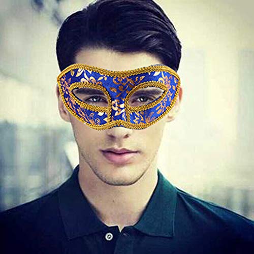14 Pieces Masquerade Masks, Messar Half Face Mardi Gras Masquerade Mask Venetian Masks Set For Carnival Prom Ball Fancy Dress Party Supplies Costume Accessory (Set 3) #TOP6