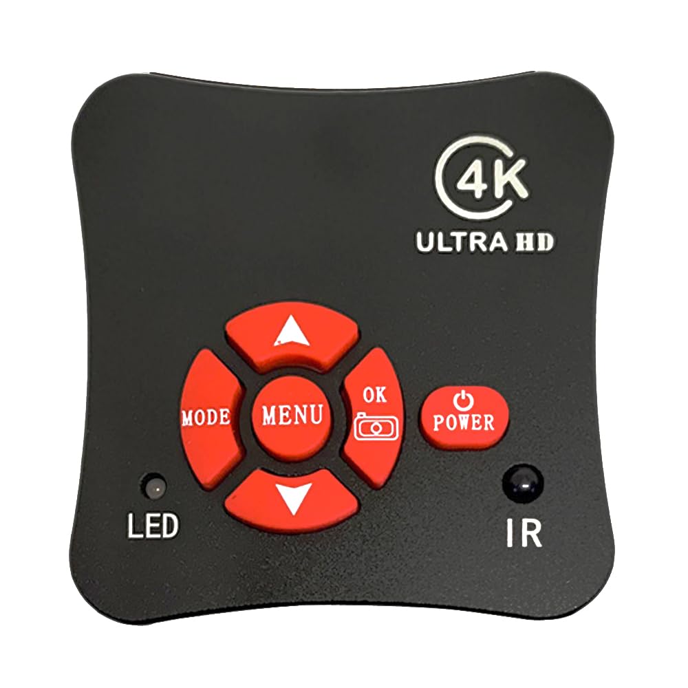 Cámara HDMI USB 1080P 60FPS 4K cámara de vídeo Digital Industrial y Lente de Montaje en C 120X con Anillo de luz Ajustable de 56 LED