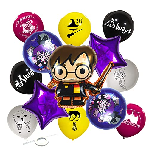 13pcs Harry Theme Balloons Wizard Party Decoration Birthday Kids ...