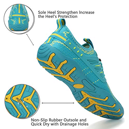 Image of WateLves Water Shoes Mens Womens Beach Swim Shoes Quick-Dry Aqua Socks Pool Shoes for Surf Yoga Water Aerobics
