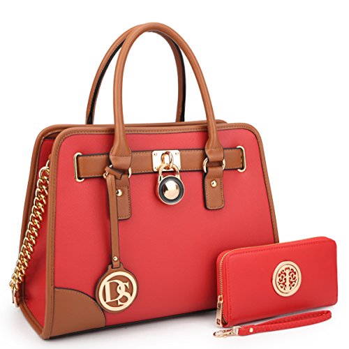 DASEIN Women Handbags Top Handle Satchel Purse Shoulder Bag Briefcase Hobo Bag Set