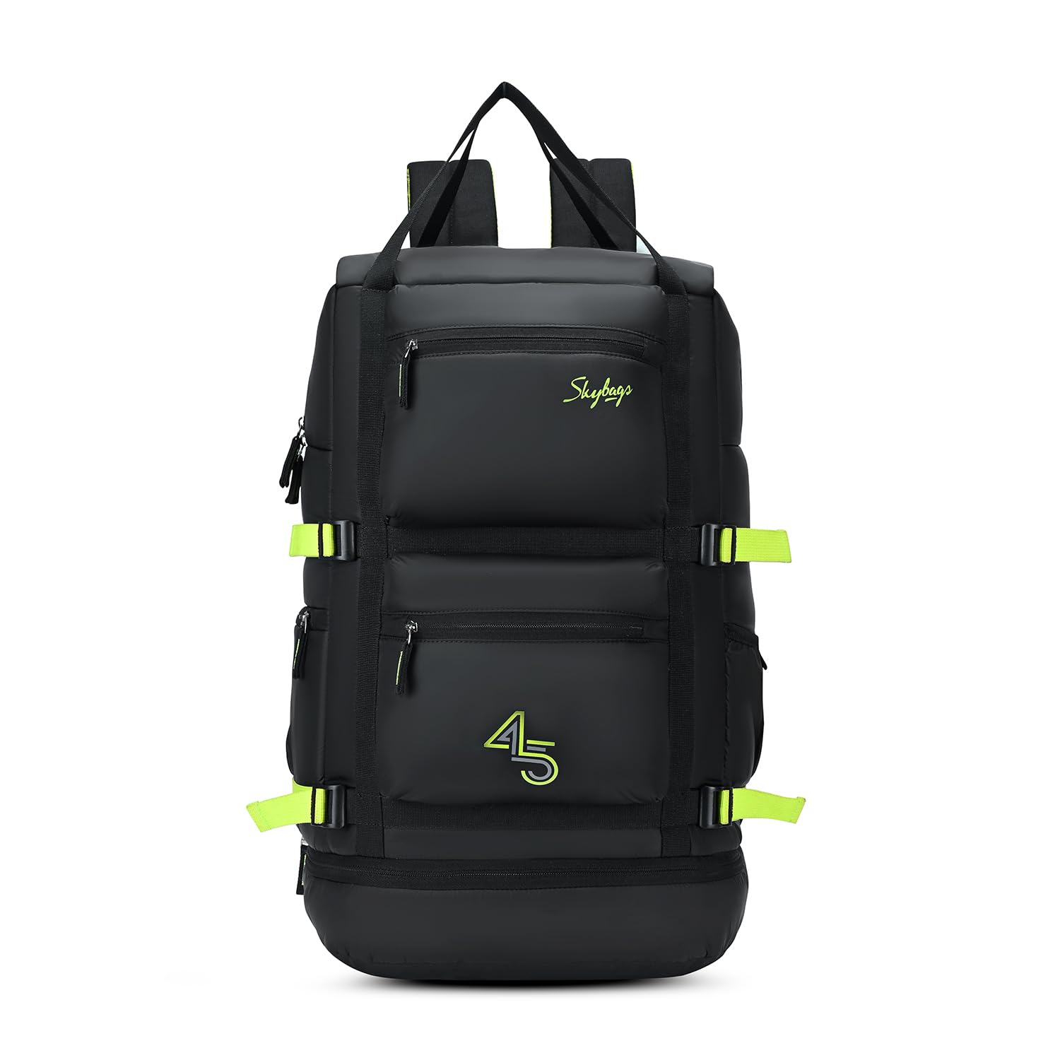 Ridge V2 45L Weekender Backpack | Premium Polyester | 17-Inch Laptop & Shoe Compartment | Front Access Pockets with Raincover | Travel, Casual & Outdoor Backpack for Men & Women-image-13