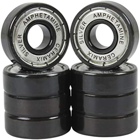 Ceramic Longboard Bearings AMPHETAMINE Silver Fast!