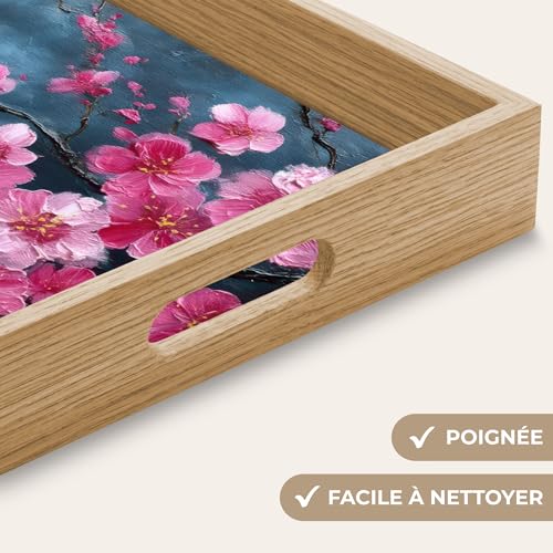 Plateaux service decoratif de table pour dejeuner au lit - 4