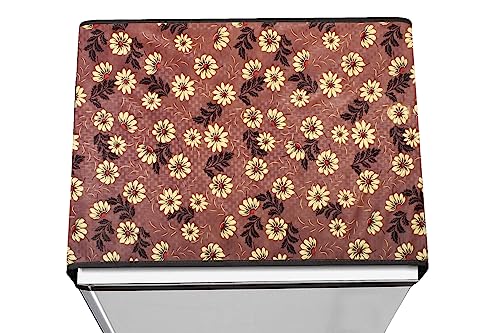 Image of Stylista Refridgerator top Cover Suitable for Samsung RR23C2E35NK /HL, 215 Liter Fridge, Dimension (WXD) 71x109 CM, Sprig Pattern Brick