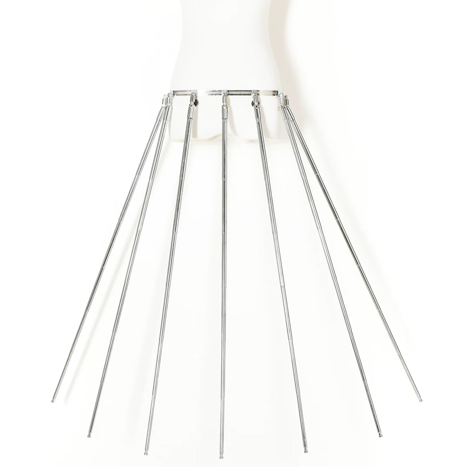 Vituord Invisible Mannequin Hanger Rod, Adjustable Dress Display Hangers, Metal Skirt Support, with Telescopic Rod-Max 100cm, for Clothing Photography and Display