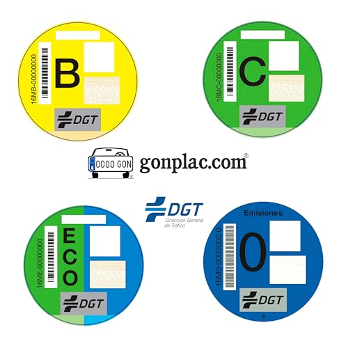 Gonplac Etiqueta Medioambiental DGT, Verde