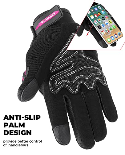 image for KEMIMOTO Motorcycle Gloves for Men, Touchscreen Cycling Gloves for Out