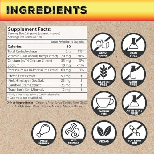 Image of Superieur Sea Mineral Electrolyte Powder, Sunrise, 70 Servings