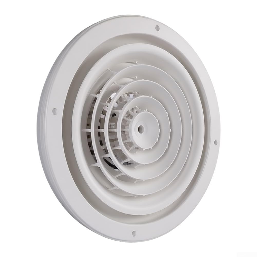Runde Lüftungsgitter, 40,6 cm, verstellbarer Diffusor für HVAC-Lüftung, Badezimmer, Küche, Wandmontage (510 mm)