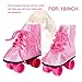 BTSEURY Doll Roller Skate Shoes, Fashionable Toy Accessories for 18inch Baby Doll, Lightweight and Easy to Wear with Fine Workmanship (Pink)