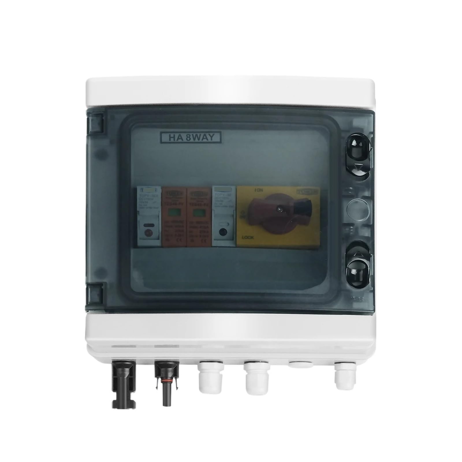 Coffret de Combinaison PV Solaire photovoltaïque avec 1 entrée 1 Sortie DC 1000V Boîte à fusibles IP65