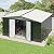 Polar Aurora 12x14 FT Outdoor Storage Shed, Garden Shed with Updated Frame Structure and Lockable Doors, Metal Tool Sheds for Backyard Garden Patio Lawn, White