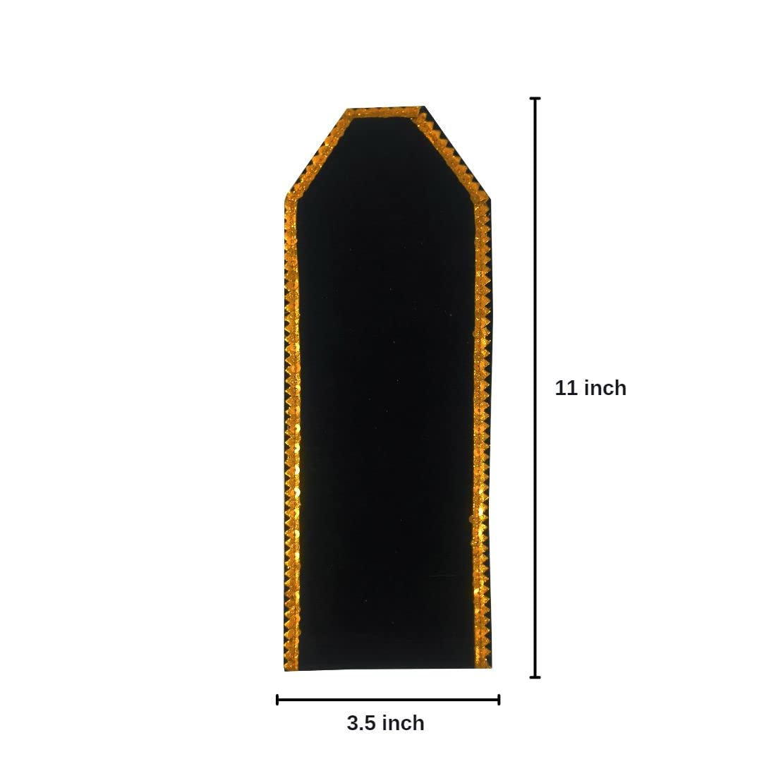 KIING Golden Car Flag Rod with Bracket and Cover (Black Velvet with Golden Border) for All Car Models/Judgement Rod/Corner Rod - Image 2 thumbnail