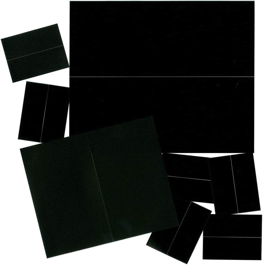Mystic Stamp Company Black Archival Split-Back Mounts Grabbag (100)