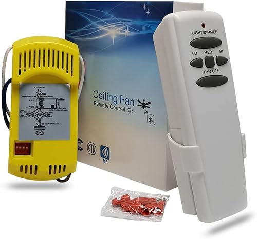 Miniatura 8 de Ventilador de techo Control remoto y receptor Kit completo HD5+FAN18R Reemplazar Hampton BayHarbor BreezeHunterWestinghouse LED