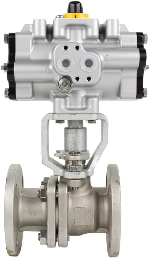 1Pcs FA-150UTB CLASS 150 CAST STAINLESS STEEL BALL VALVE FLANGED ENDS WITH PNEUMATIC ACTUATOR(DN125)