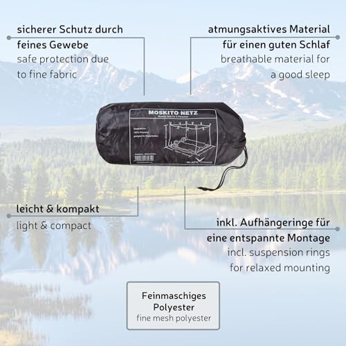 Moskitonetz für Doppelbett von Black Crevice