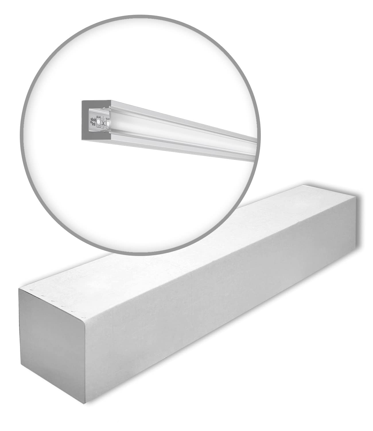 IL12 WALLSTYL moulure pour cacher cables et ruban led éclairage plafonds