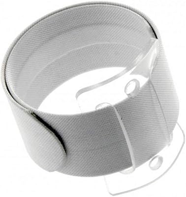 Floristrywarehouse Snap/Wrap Wristlet Corsage Bracelet White 1 Inch Wide x 6