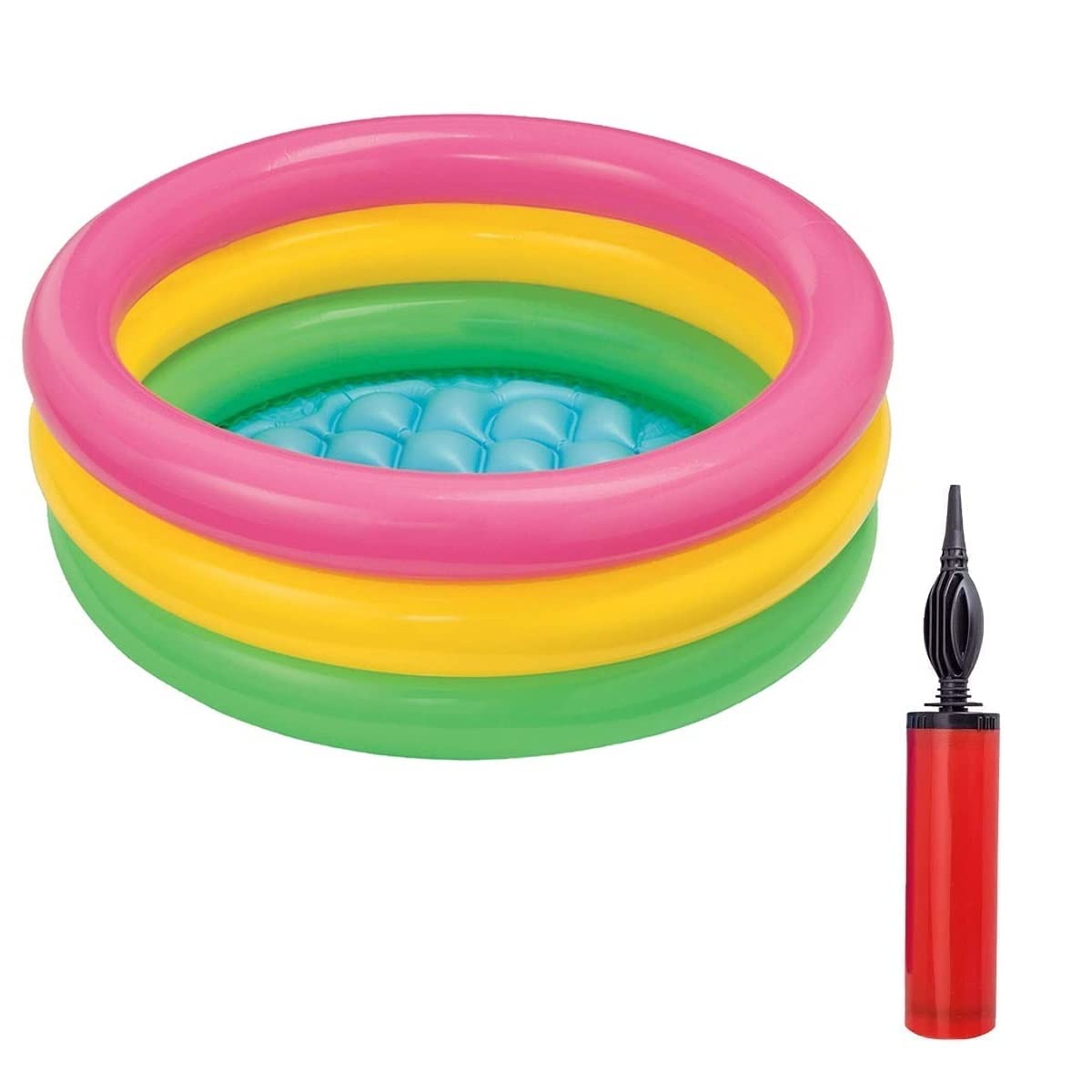 REMANG Summer Special 2 feet Kids Inflatable Baby Swimming Pool Bath Tub, 2ft, 3-4 Years Inflatable Baby Water Pool Bath Tub with Air Pump, Multi Color (B0BXLCKTKH) Amazon Price History, Amazon Price Tracker
