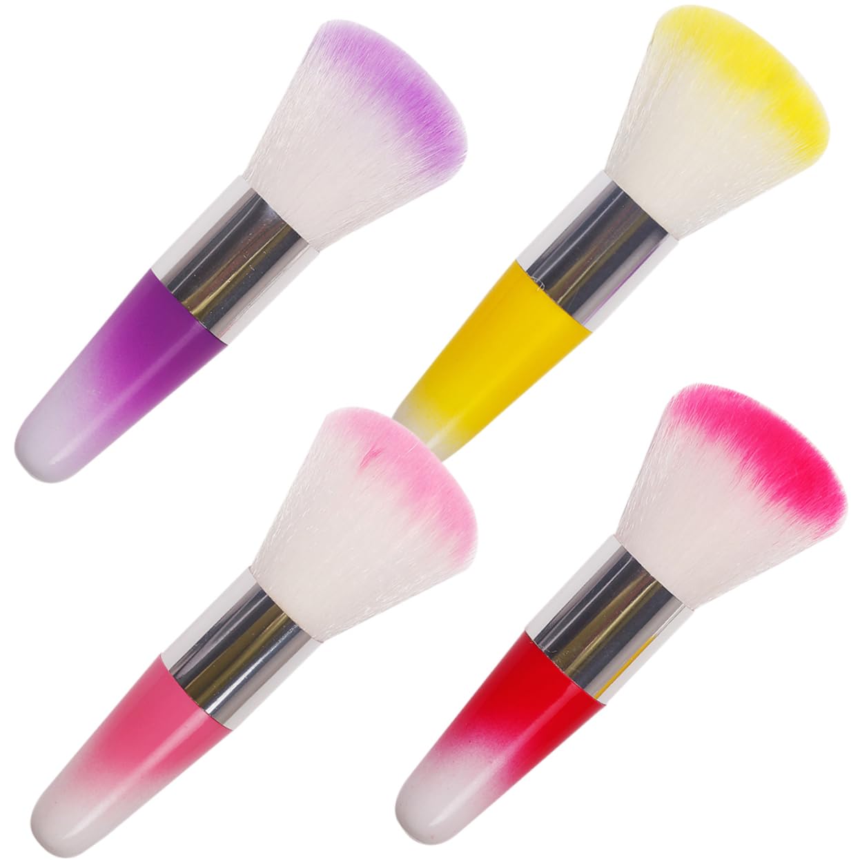MAGICLULU 16 Pezzi Pennello Per Manicure Pennello Per Fard Per Cipria Per Trucco Multifunzione Per Trucco Portatile Per Pulizia Multifunzionale