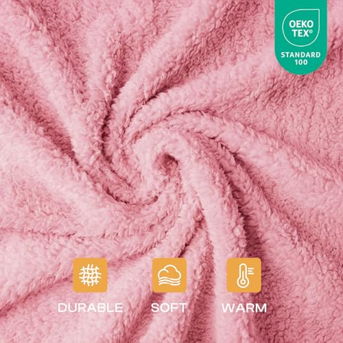 Image of Luciphia 1 Pack 3 Calming Dog Blanket Fluffy Premium Fleece Pet Blankets Soft Sherpa Throw for Dogs Puppy Cat Pink Small (23 inch x16 inch)