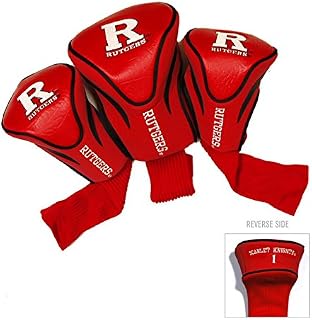 NCAA Rutgers Scarlet Knights Scarlet 3-Pack Contour Fit Golf Club Headcovers