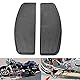 NATGIC Motorrad Dielen Dielen DielenPads Vorne Rutschfeste Gummi Dielenkoffer Fußstutzen fur Harley Touring Electra Road King Glide