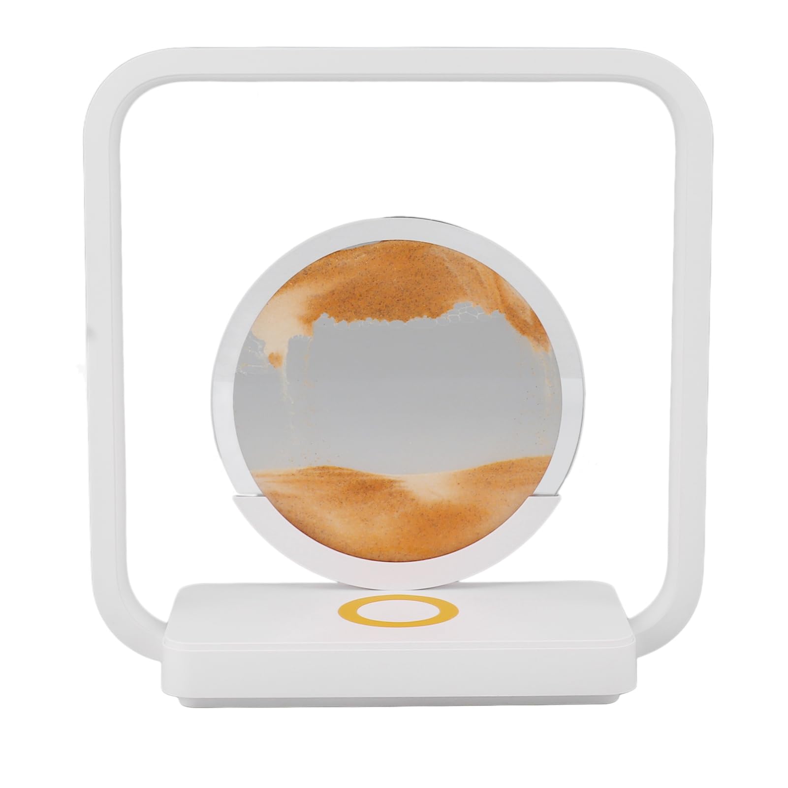 FTVOGUE Lampe Sablier, Lampe Polyvalente à Mouvement Liquide et Sable, Compacte, à intensité Variable en Continu, Alimentée par USB pour Bureau (YELLOW)