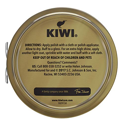 Kiwi Black Parade Gloss Shoe Polish And Shine | Leather Shoe Care For Dress Shoes And Boots | Carnuba Wax | 2.5 Oz #TOP2