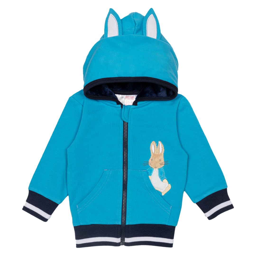 Blade & Rose | Peter Rabbit™ Blue Hoodie |Unisex Clothing For Babies & Toddlers 1-2 Years | Blue