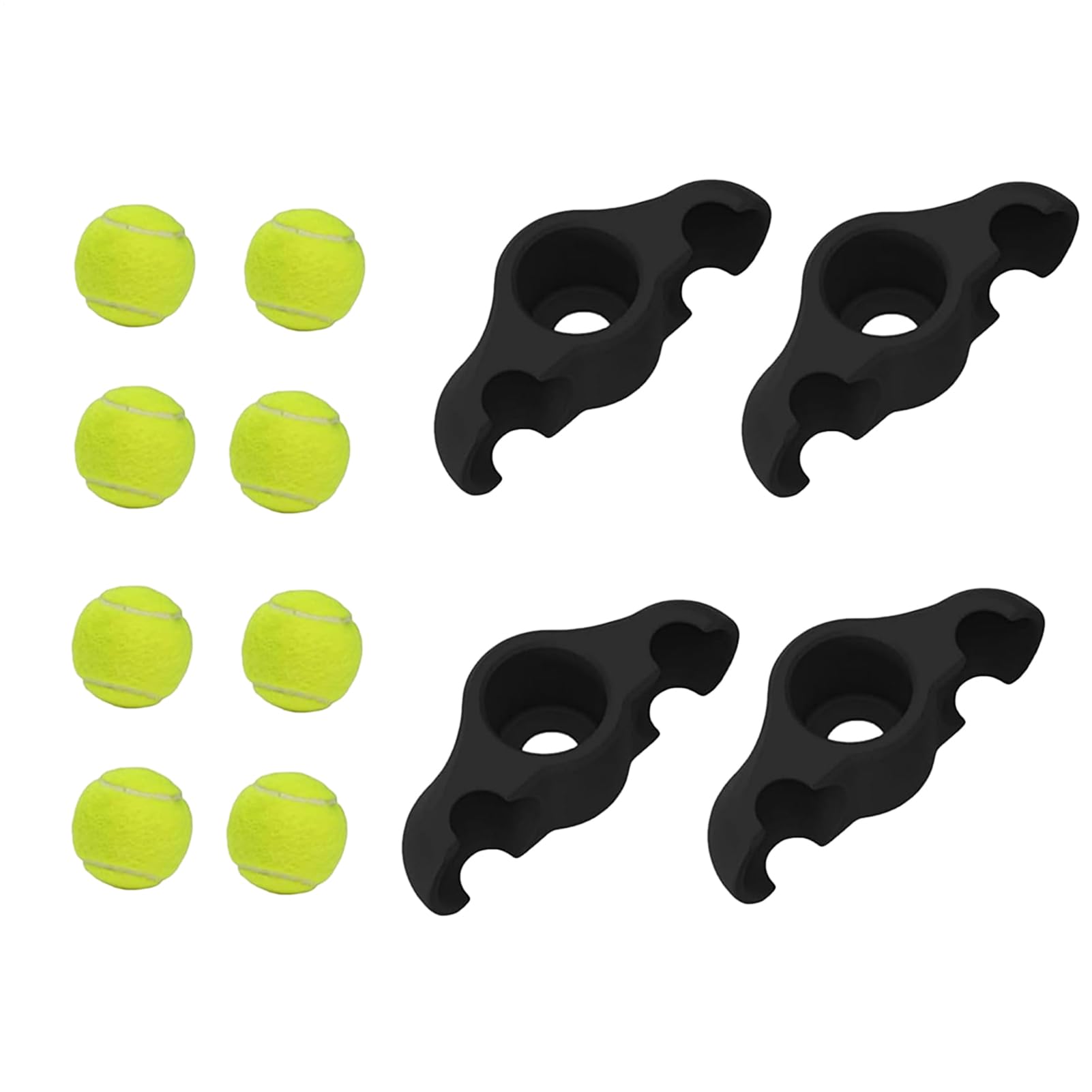 Bike Trainer Feet - Anti-Skid Rocker Platte, 4X Stabilizer Pads