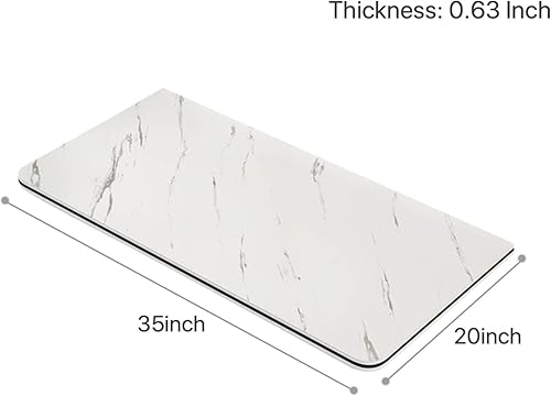 Miniatura 2 de Mesa plegable para lavandería montaje en pared escritorio de madera resistente mesa desplegable con patrón de mármol mesa plegable blanca para